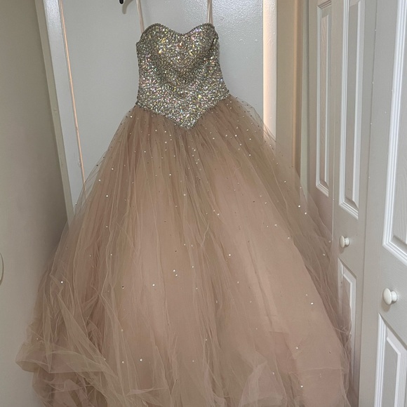 Sparkling Strapless Ball Gown - Picture 1 of 7